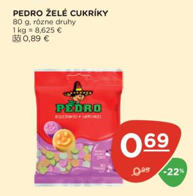 PEDRO ŽELÉ CUKRÍKY