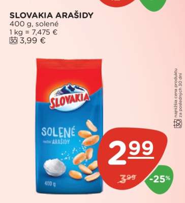 Slovakia arašidy