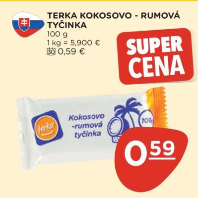 TERKA KOKOSOVO-RUMOVÁ TYČINKA