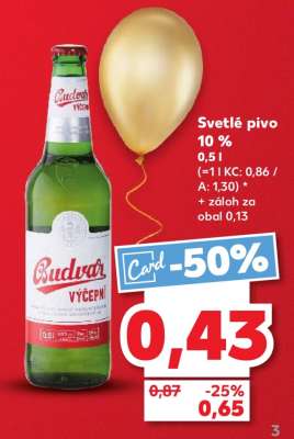 Svetlé pivo 10 %