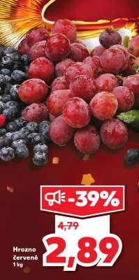 Hrozno červené 1 kg