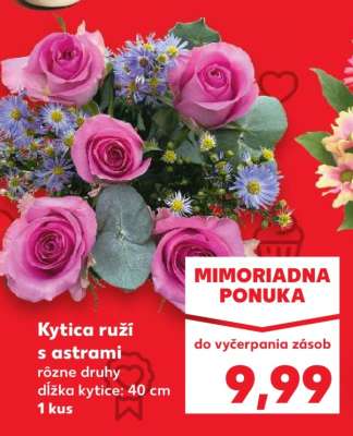 Kytica ruží s astrami