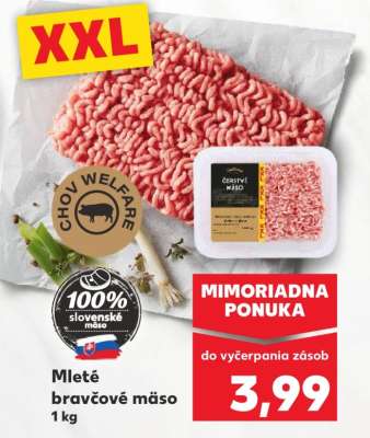 Mleté bravčové mäso 1 kg