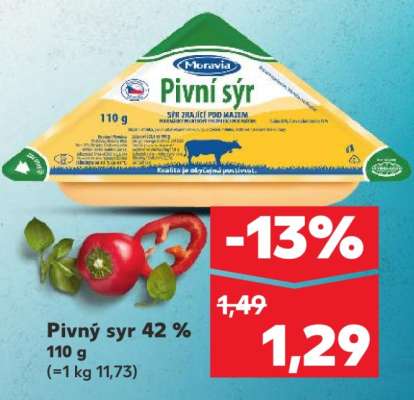 Pivný syr 42 % 110 g