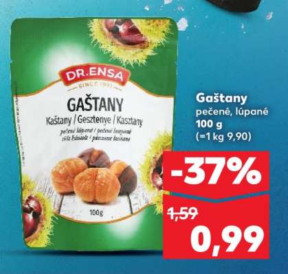 Gaštany pečené lúpané 100 g