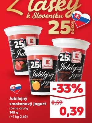 Jubilejný smotanový jogurt