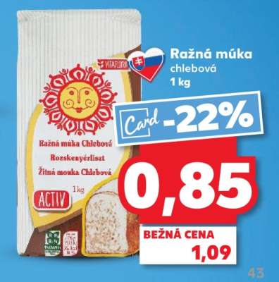 Ražná múka chlebová 1 kg