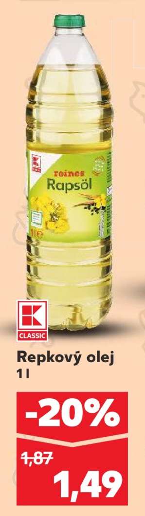 Repkový olej 1l