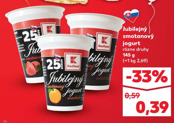 Jubilejný smotanový jogurt