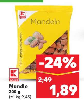 Mandle 200 g