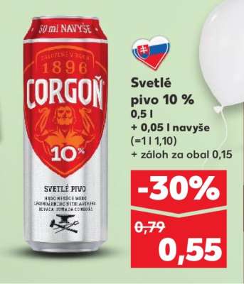 Svetlé pivo 10 %