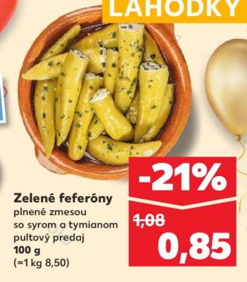 Zelené feferóny