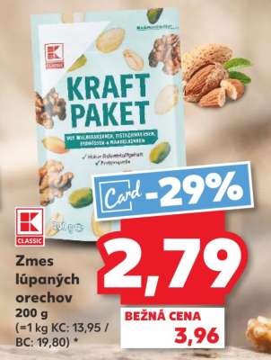 Zmes lúpaných orechov