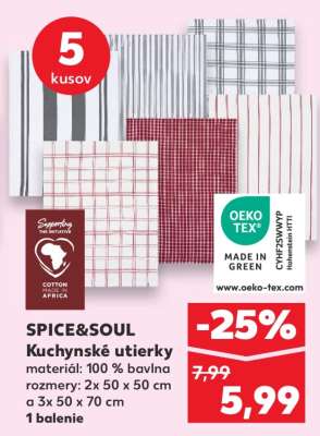 SPICE&SOUL Kuchynské utierky