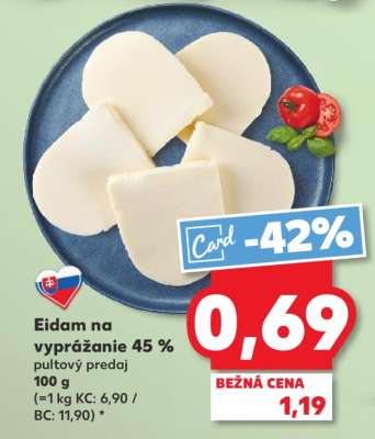 Eidam na vyprážanie 45 %