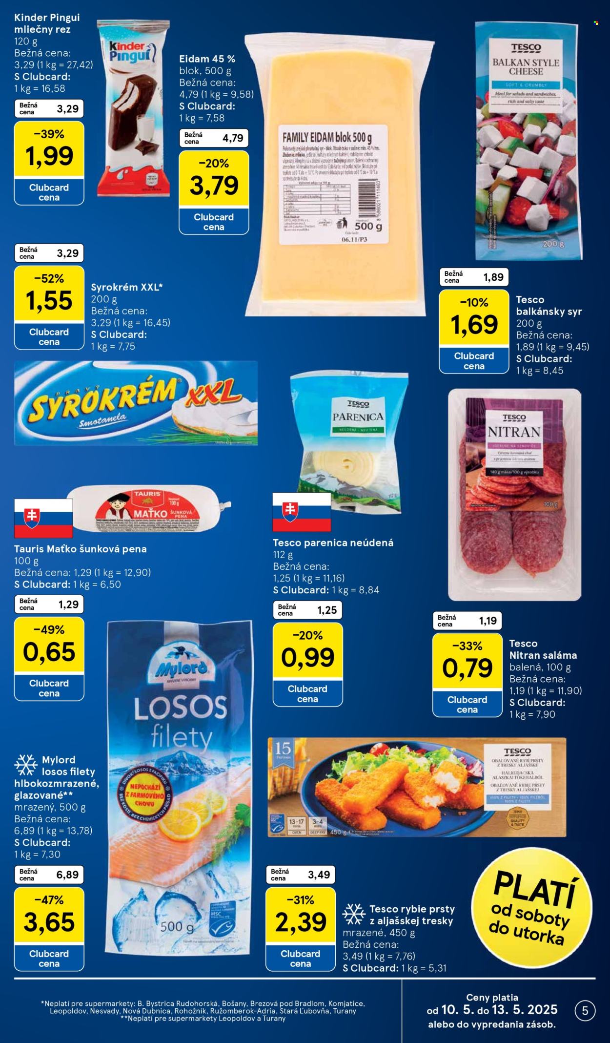 Leták TESCO supermarket - 7.5.2025 - 13.5.2025.