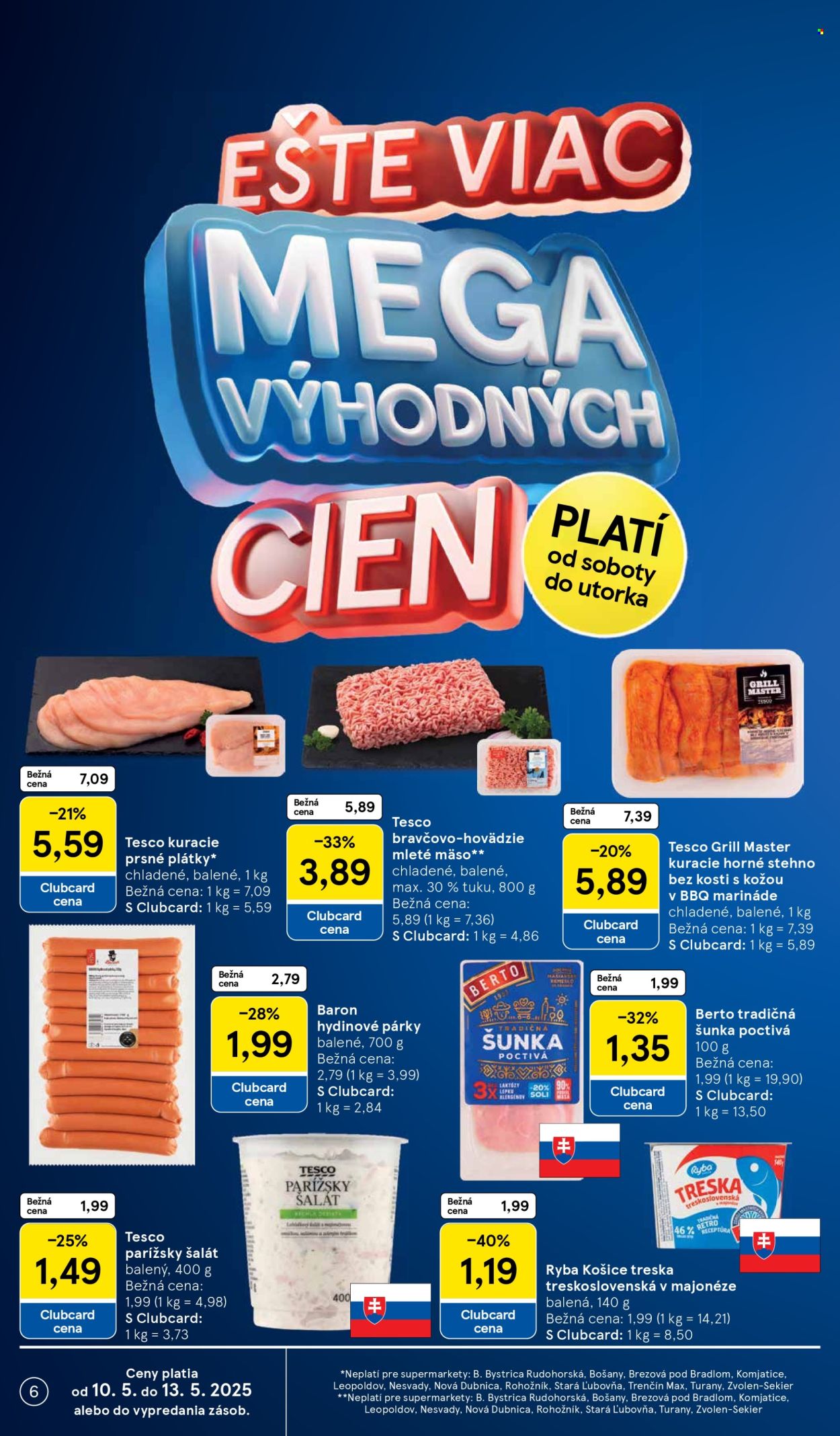 Leták TESCO supermarket - 7.5.2025 - 13.5.2025.