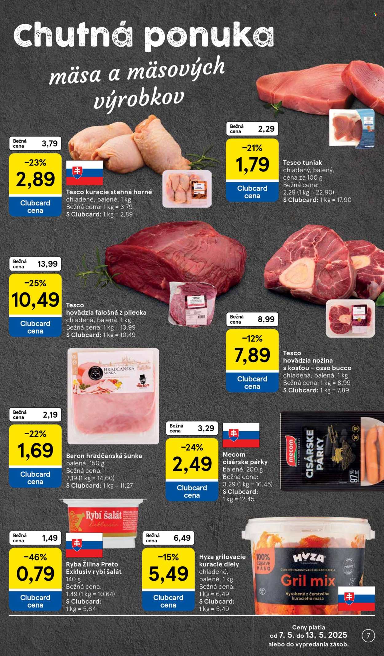 Leták TESCO supermarket - 7.5.2025 - 13.5.2025.