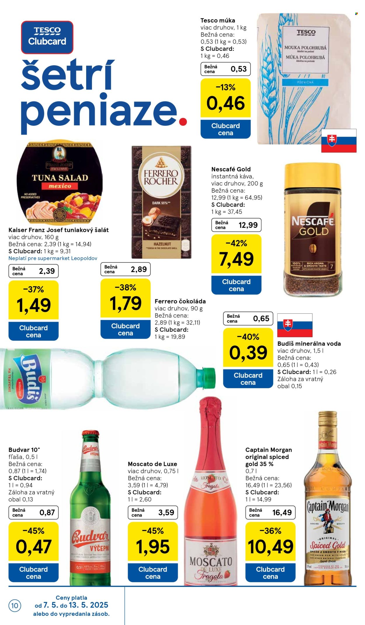 Leták TESCO supermarket - 7.5.2025 - 13.5.2025.