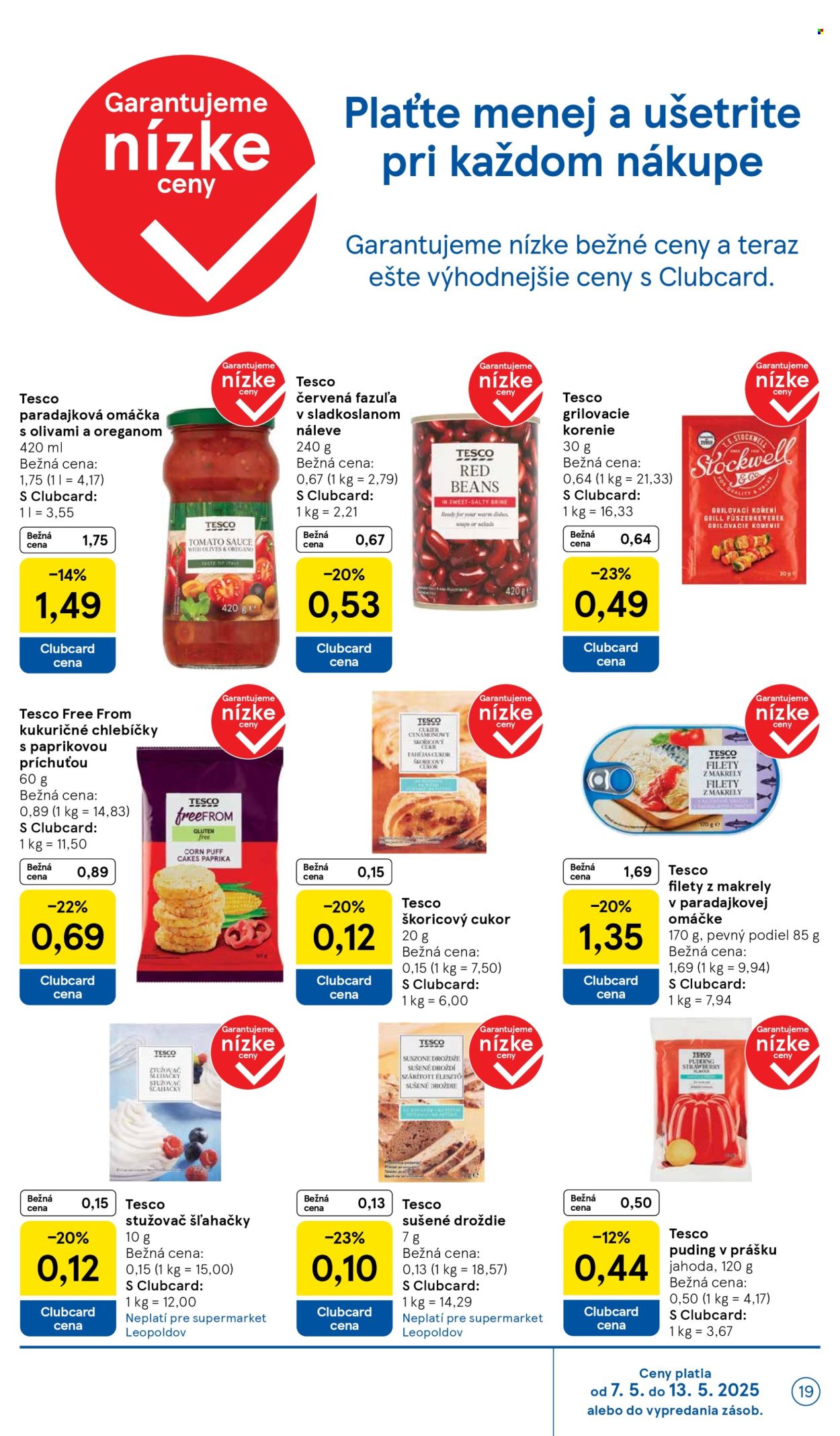 Leták TESCO supermarket - 7.5.2025 - 13.5.2025.