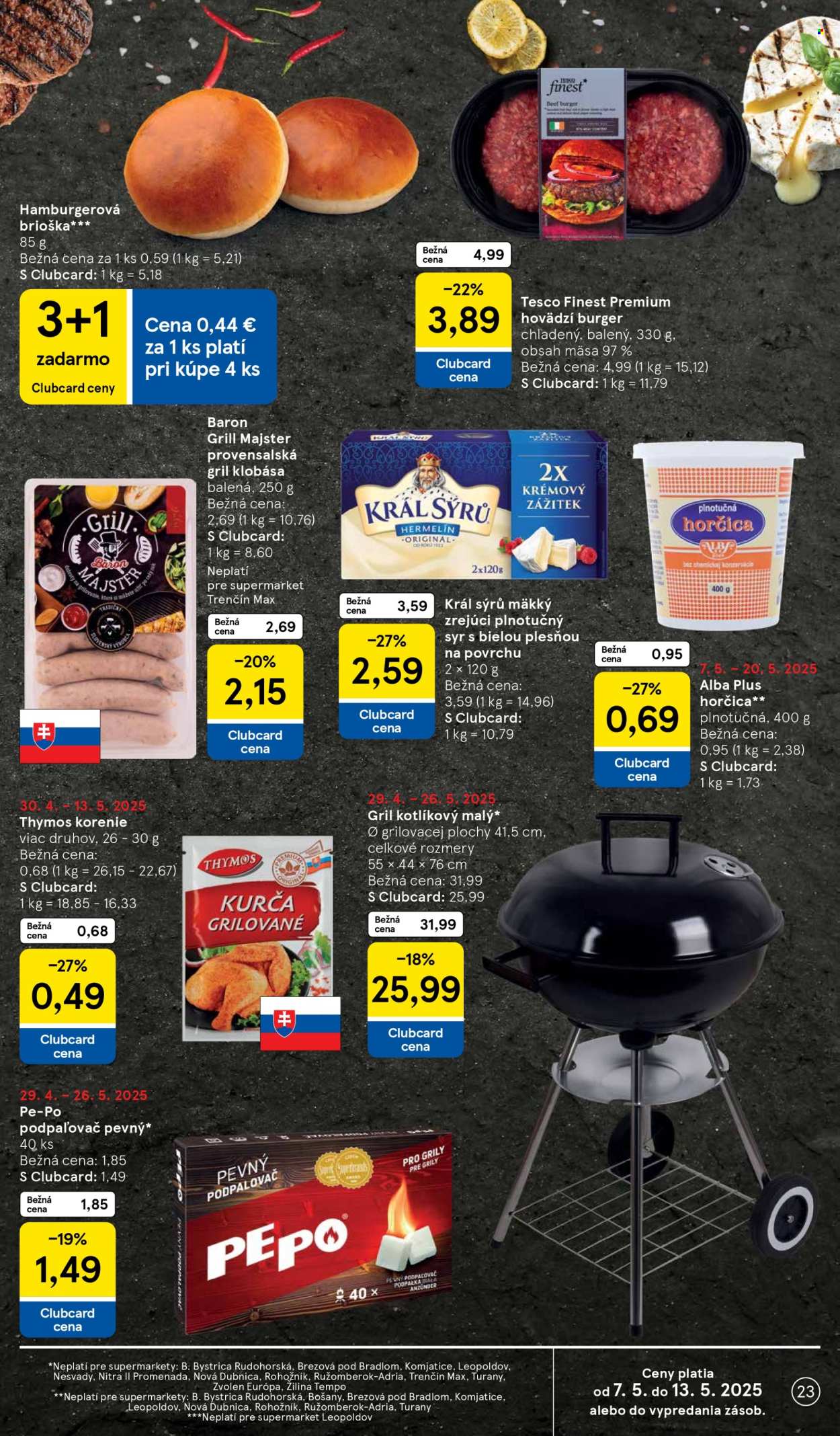 Leták TESCO supermarket - 7.5.2025 - 13.5.2025.