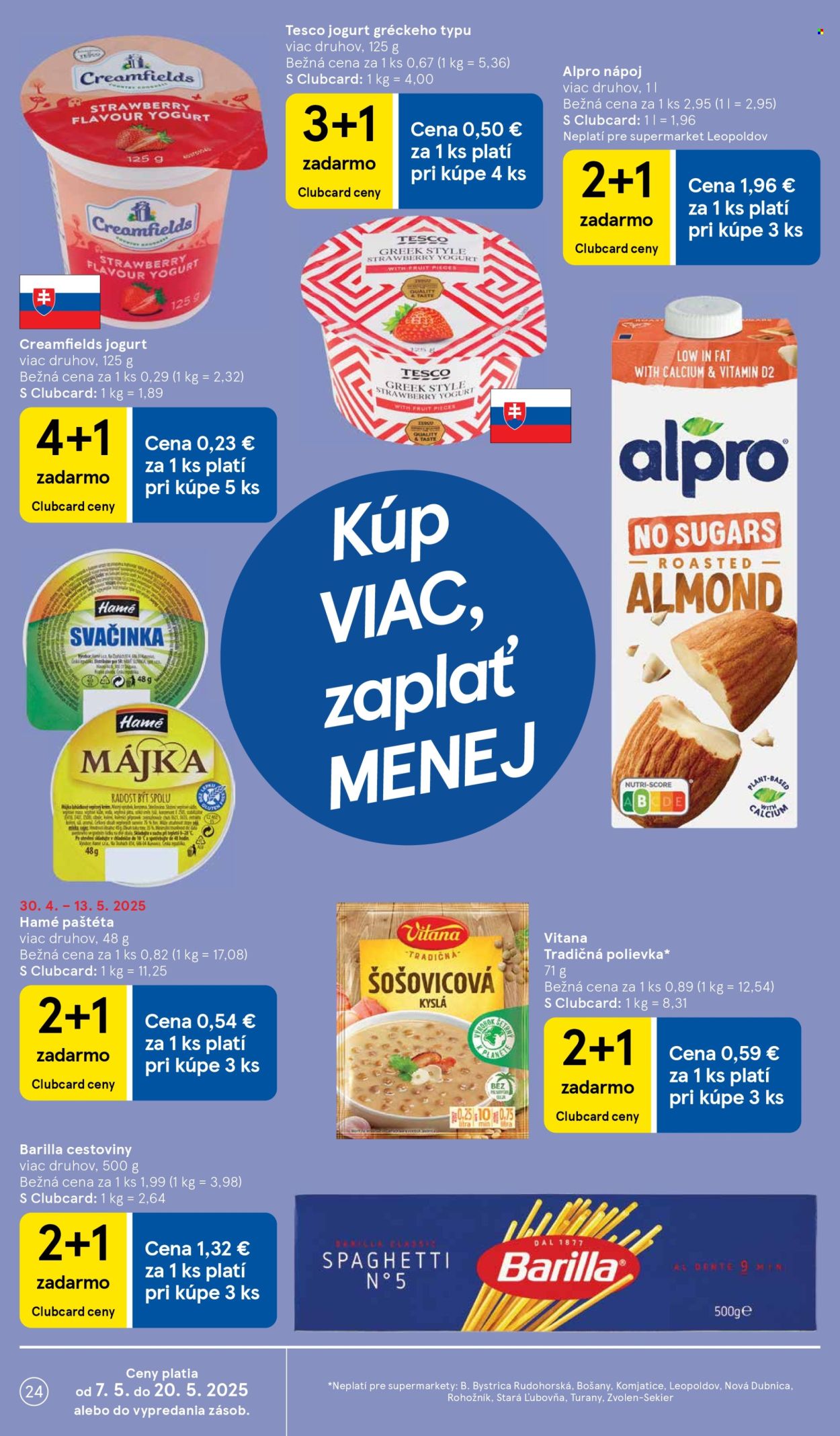 Leták TESCO supermarket - 7.5.2025 - 13.5.2025.