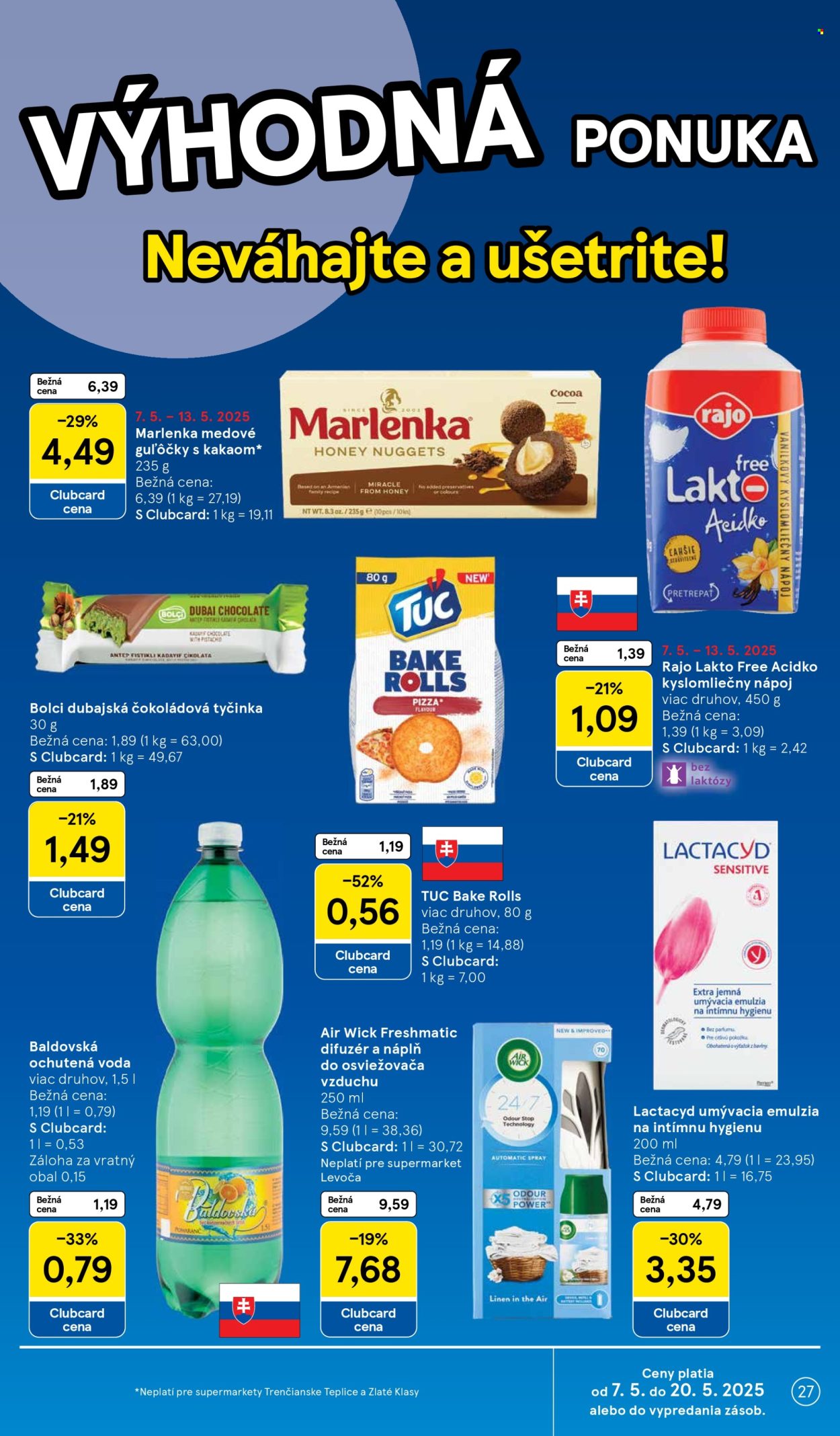 Leták TESCO supermarket - 7.5.2025 - 13.5.2025.