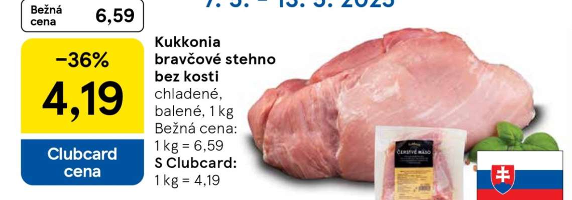 Kukkonia bravčové stehno bez kosti