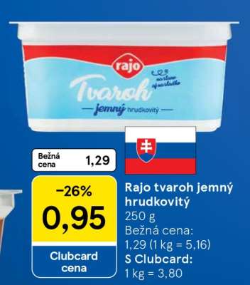 Rajo Tvaroh jemný hrudkovitý