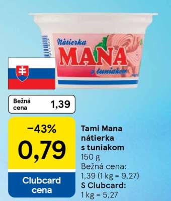 Tami Mana nátierka s tuniakom