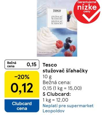 Tesco stužovač šľahačky