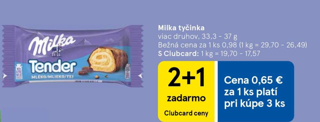 Milka tyčinka