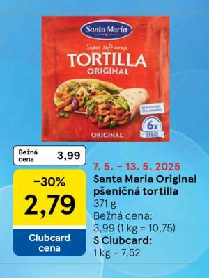 Santa Maria Original pšeničná tortilla