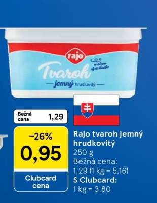 Rajo Tvaroh jemný hrudkovitý