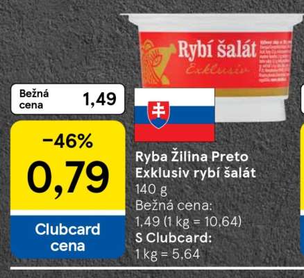 Ryba Žilina Preto Exklusiv rybí šalát
