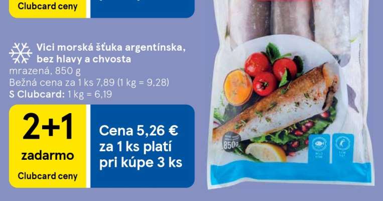 Vici morská šťuka argentínska, bez hlavy a chvosta