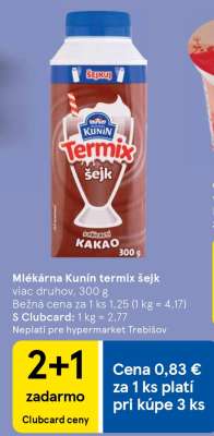 Mlékárna Kunín termix šejk