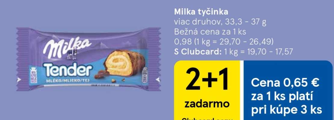Milka tyčinka