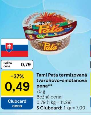 Tami Paťa termizovaná tvarohovo-smotanová pena