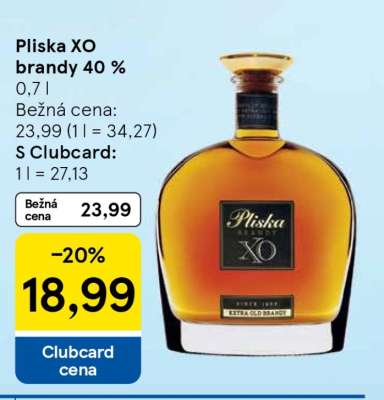 Pliska XO brandy 40 %