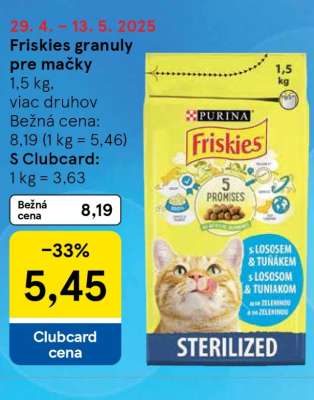 FRISKIES Granuly pre mačky