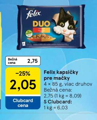 Felix kapsičky pre mačky