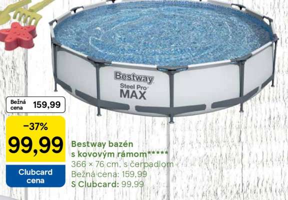 Bestway bazén s kovovým rámom