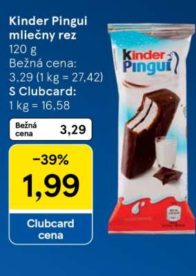 Kinder Pingui/Mliečny rez