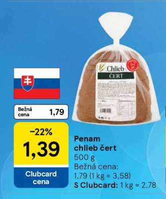 Penam chlieb čert