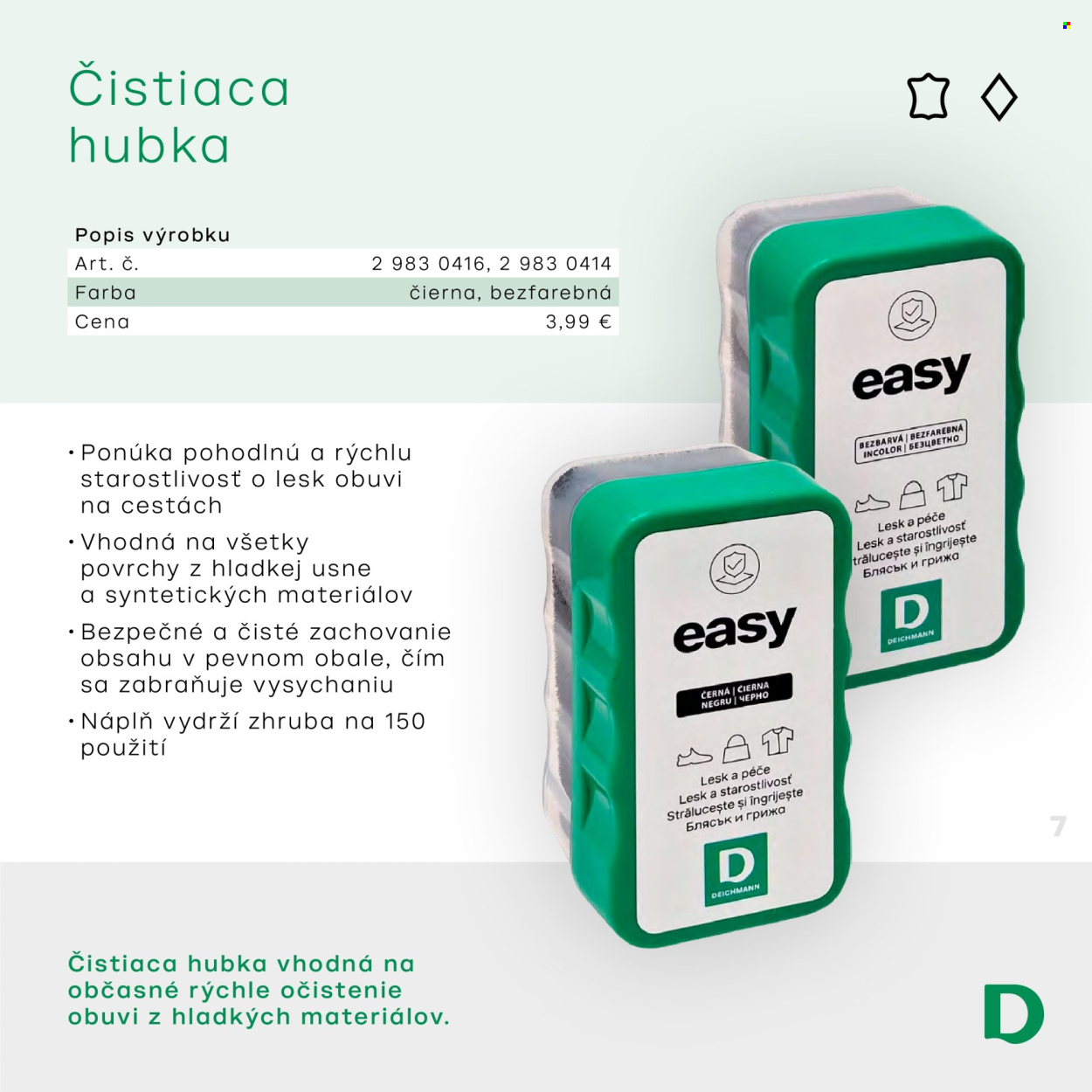 Leták Deichmann.