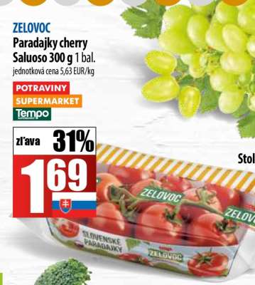 Paradajky cherry Saluoso 300 g