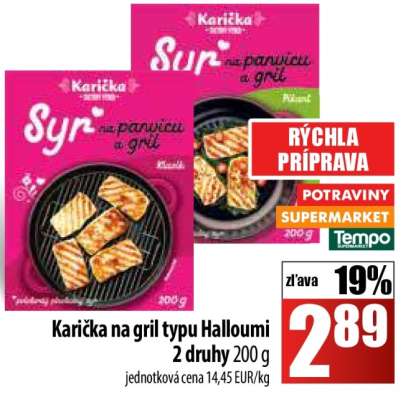 Karička na gril typu Halloumi