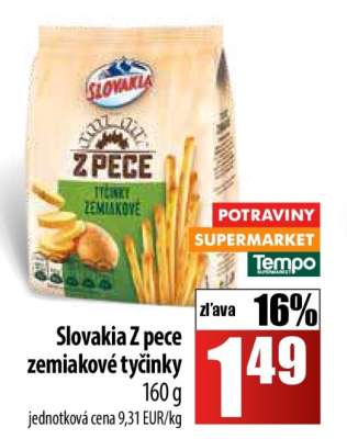 SLOVAKIA Z PECE ZEMIAKOVÉ TYČINKY