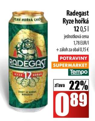 Radegast Ryze Hořká 12
